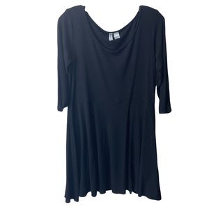 H&M Divided black basic tunic short dress large